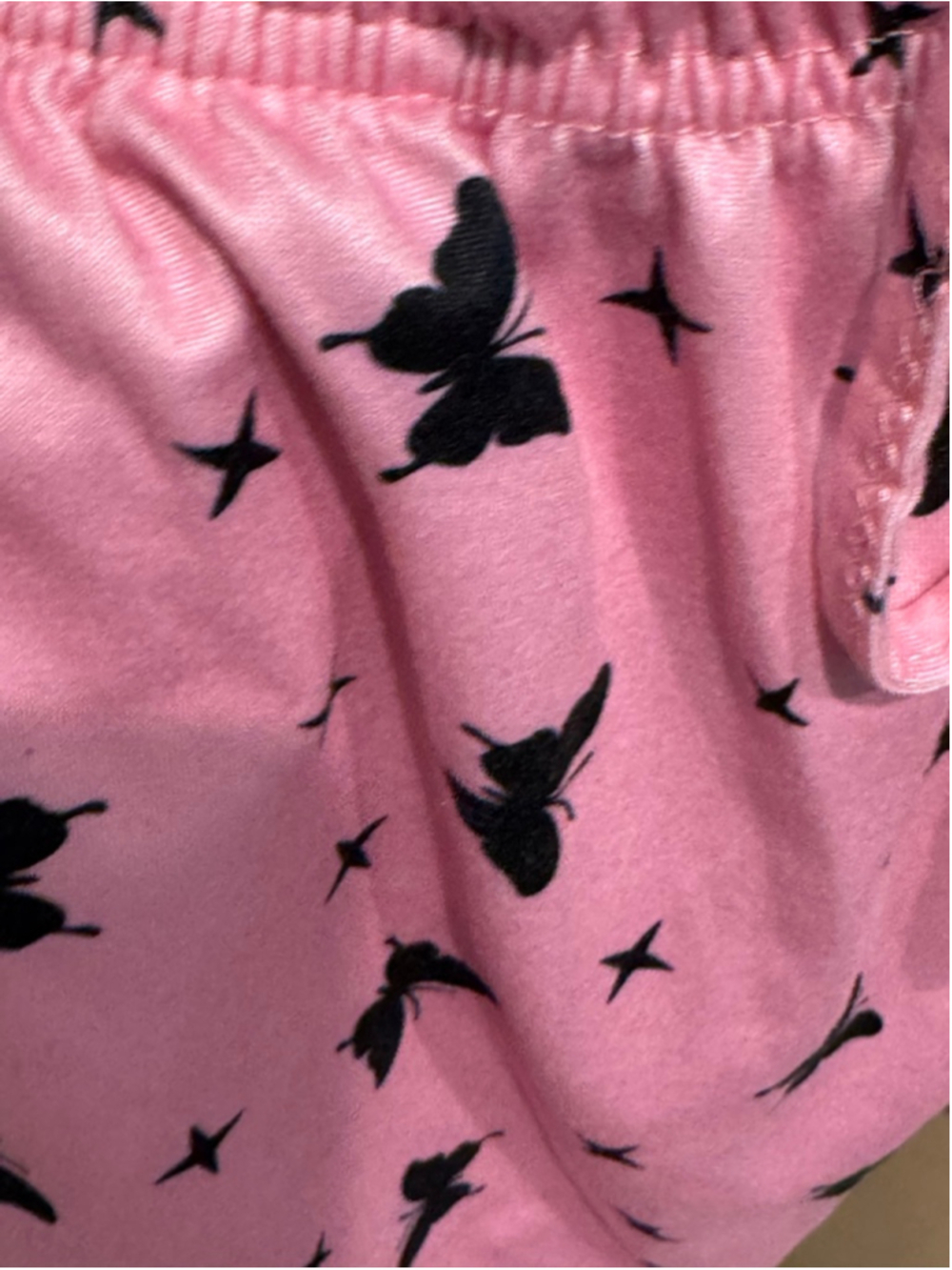 Women's EKOUAER Black Pink Butterfly Pajama Set M - Picture 4 of 12